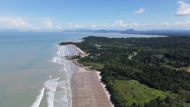 The Pugu, Gondol, Siar and Pandan Beaches of Lundu area at the most southern part of Sarawak and Borneo Island