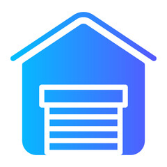 garage gradient icon