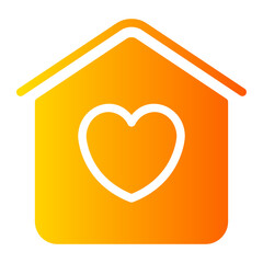 home sweet home gradient icon