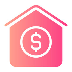 residential gradient icon