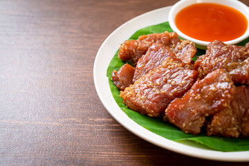 sun dried pork with sauce