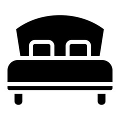 bed glyph icon