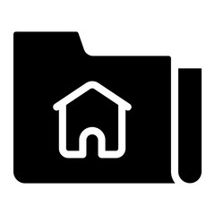 home document glyph icon
