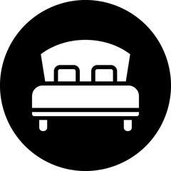 bed glyph icon