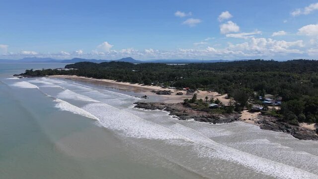The Pugu, Gondol, Siar and Pandan Beaches of Lundu area at the most southern part of Sarawak and Borneo Island