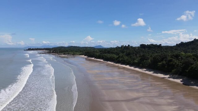 The Pugu, Gondol, Siar and Pandan Beaches of Lundu area at the most southern part of Sarawak and Borneo Island