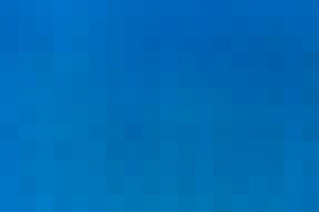 Vector blue background. Geometric texture from blue squares. Abstract pattern of square pixels. A backing of mosaic squares. Blue backdrop for branding, calendar, poster, card, banner, cover, header
