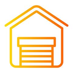 garage gradient icon