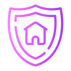 home insurance gradient icon