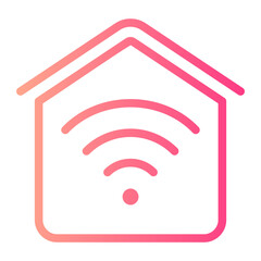 home signal gradient icon