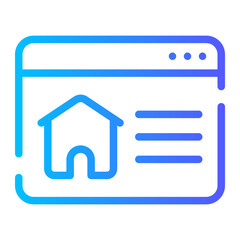 home gradient icon