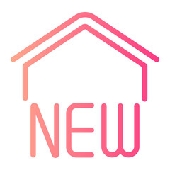 new home gradient icon
