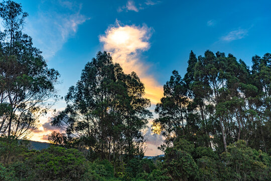 un hermoso atardecer en guasca 