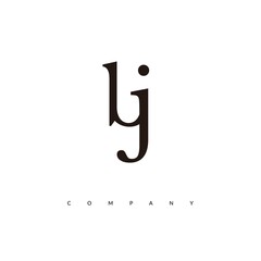 Initial BJ Logo Design Vector