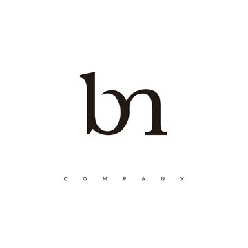 Initial BN Logo Design Vector
