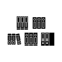 File Folder set icon isolated on white background