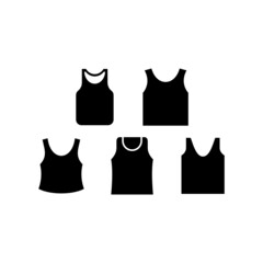 Tank Top set icon isolated on white background