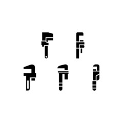 Wrench set icon isolated on white background