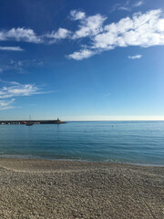 Pebble Beach with Beacon in the Background