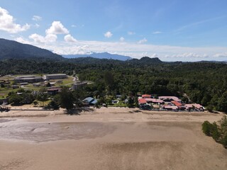 The Pugu, Gondol, Siar and Pandan Beaches of Lundu area at the most southern part of Sarawak and...