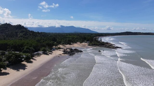 The Pugu, Gondol, Siar and Pandan Beaches of Lundu area at the most southern part of Sarawak and Borneo Island