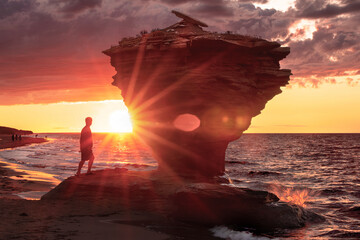.teacup rock prince edward island canada summer sunset © Danielle Press