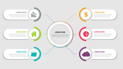 Obraz premium modern infographic 