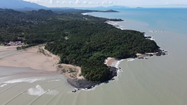 The Pugu, Gondol, Siar and Pandan Beaches of Lundu area at the most southern part of Sarawak and Borneo Island