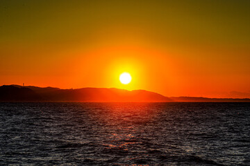 Fototapeta premium sunset over the sea