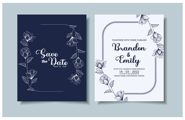 wedding invitation card template design