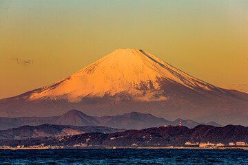 mountain at sunset