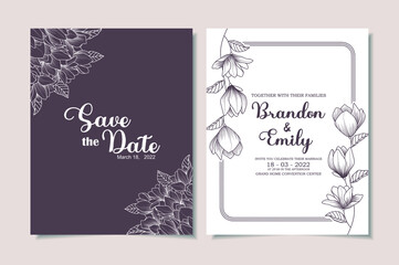 wedding invitation card template design