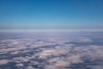 clouds from the plane