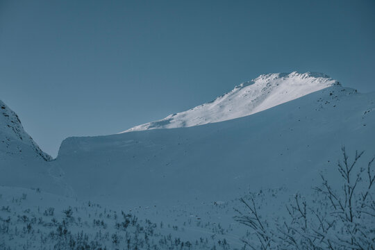 Snow Covered Khibiny Mountains