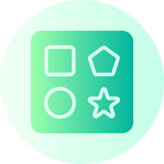 toy block gradient icon