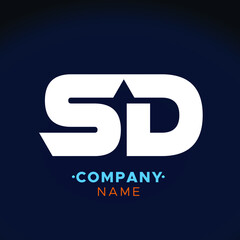  letter S D Vector logo for Business Company, Brand Logo