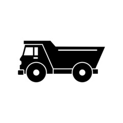 Dump truck icon design template vector isolated illustration