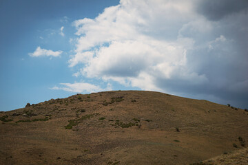 clouds over the mountains