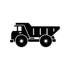 Dump truck icon design template vector isolated illustration
