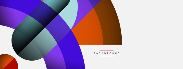 Trendy shapes, color minimal design composition, lines and shadows for wallpaper banner background or landing page