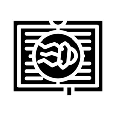 science fiction literature glyph icon vector. science fiction literature sign. isolated contour symbol black illustration