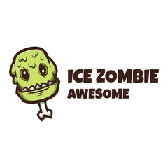 Obraz premium Illustration vector graphic of Ice Zombie Good for logo design