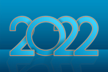 2022 new year illustration background design