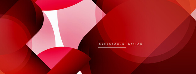 Round triangle shapes lines and circles. Geometric vector illustration for wallpaper banner background or landing page