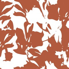 Floral Brush strokes Seamless Pattern Background