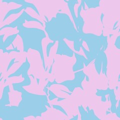 Floral Brush strokes Seamless Pattern Background