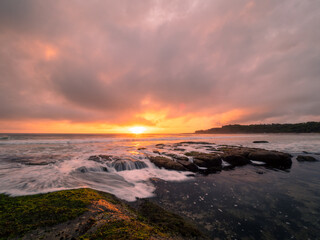 Fototapeta na wymiar Spooky Beach Sunrise