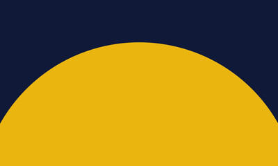 navy background with dark yellow semi-circle