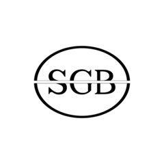 SGB letter logo design with white background in illustrator, vector logo modern alphabet font overlap style. calligraphy designs for logo, Poster, Invitation, etc.	