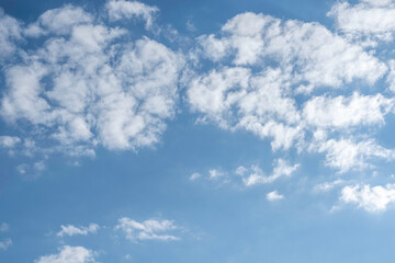 Naklejka na ściany i meble Blue sky with clouds. Nature background.